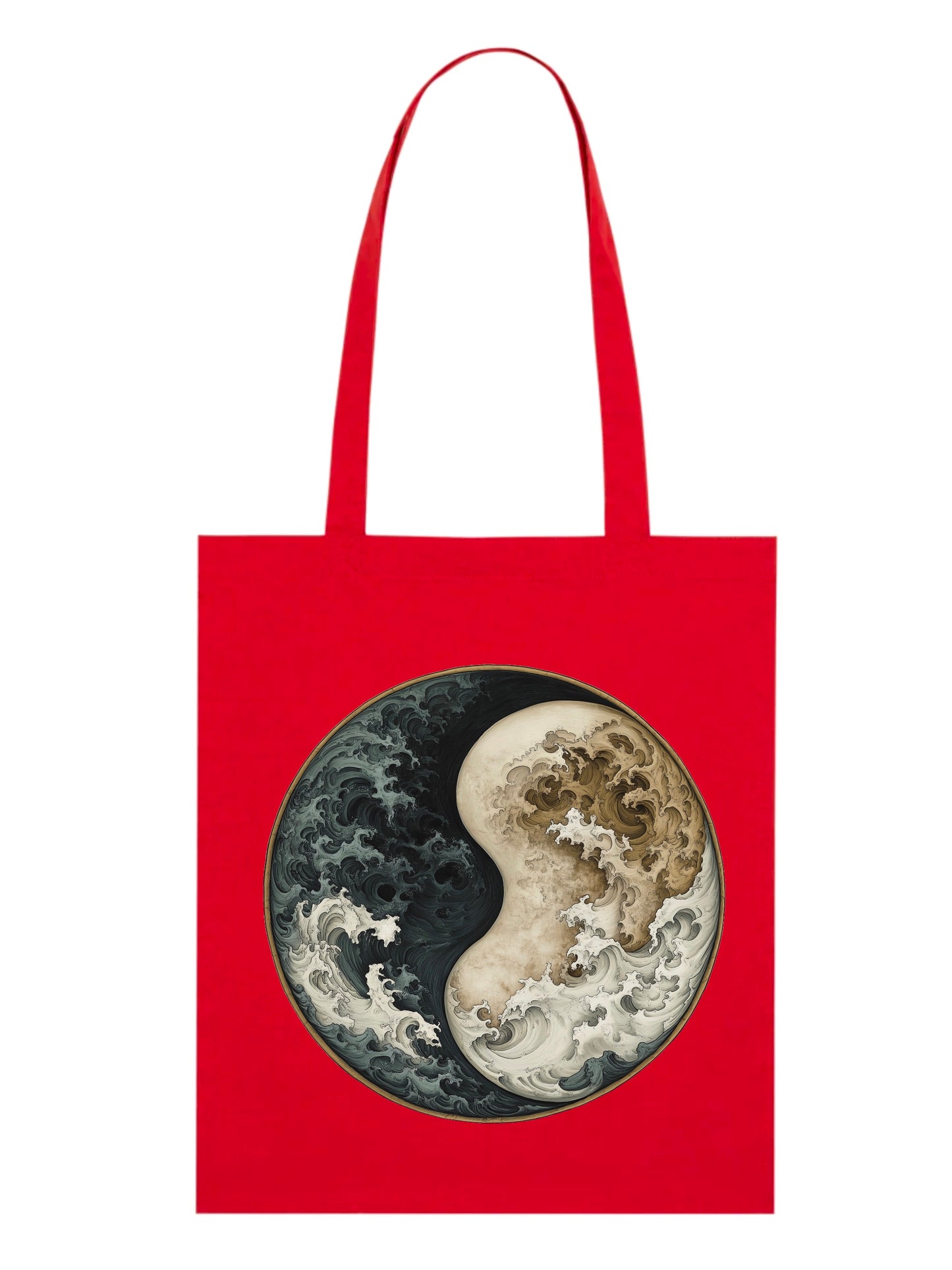 Tote Bag Yin Yang Waves