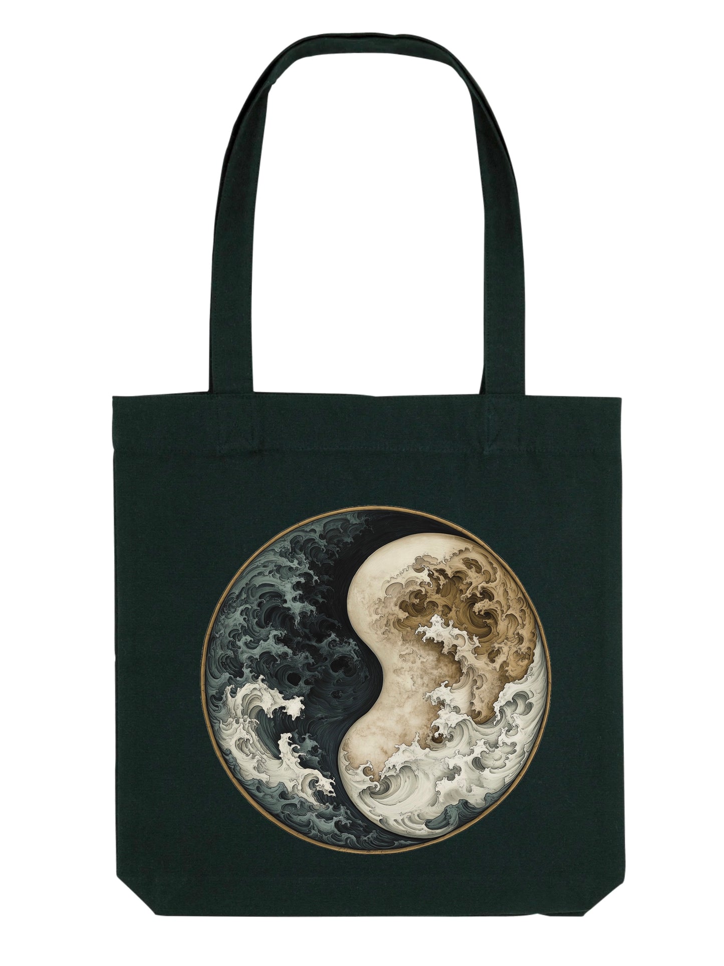 Tote Bag Yin Yang Waves