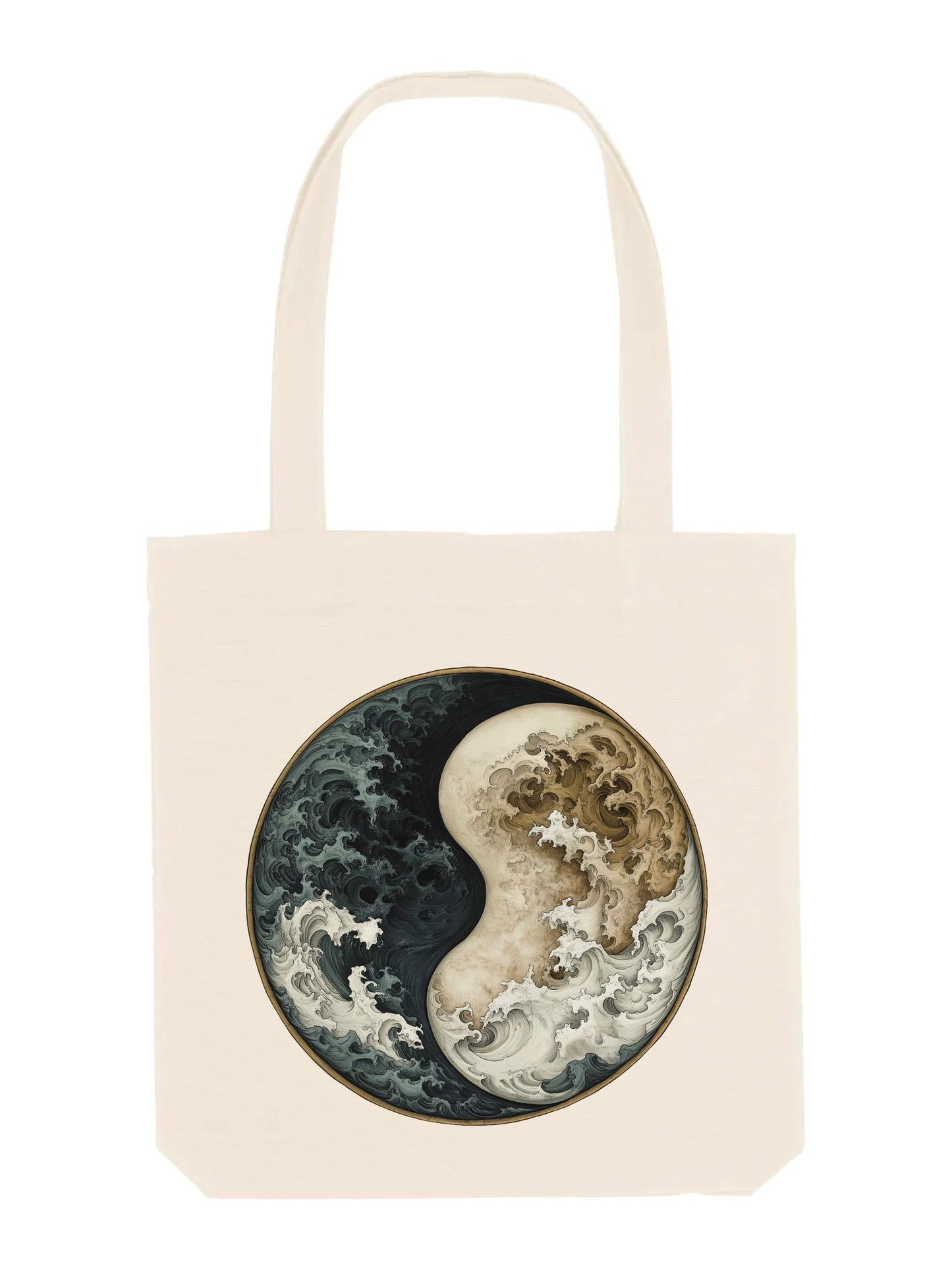 Tote Bag Yin Yang Waves